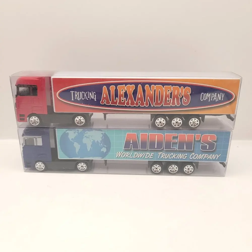 Swibco Trucking Company Toy Semi Truck Set of 10 New in package Green Blue